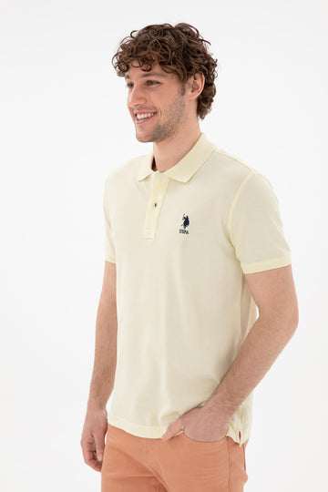 USPA Polo Shirt Men Lemon VR035 USPOM276 USPA LOGO US POLO ASSN.